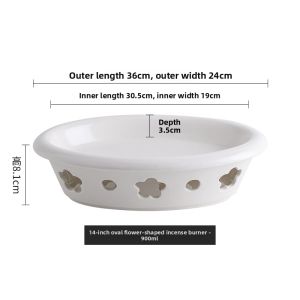 Ceramic Candle Heating Fish Plate