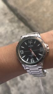 นาฬิกาผู้ชายสุดชิค SENKQ นาฬิกาควอทซ์กันน้ํา สายสเตนเลสสตีล ไนท์ไลท์ รุ่น G3-G4