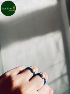 แหวน ลูกปัดเม็ดทราย สีพาสเทล ขนาด 3 มิล คละสี คละลาย