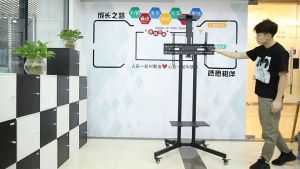 ZENO C1500 Wheeled TV Cart Floor Stand Mount Mobile Trolley 23"-65" LCD/LED 100% original