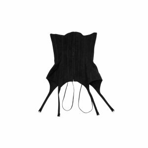 1JINN STUDIO | Retro Suede Waist Cincher Belt