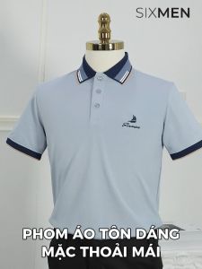 Áo Polo nam cao cấp Thêu đẹp - Tặng Hộp Gói Quà Xịn - SIXMEN FAVOR vải cá sấu cotton CVC thoáng mát nam tính thanh lịch