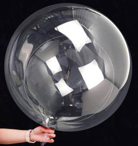 10Pcs 12/20/24/inch Transparent Bobo Balloon Clear Bubble Balloon for Wedding Birthday Party Decoration Balloon