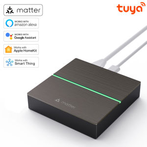 AVATTO Tuya Matter Smart Wired Gateway HubZigBee Smart Home Bridge Remote Controller Support HomeKitSiriGoogle HomeAlexa