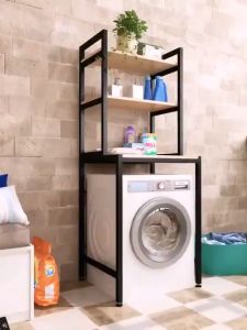 Washing machine storage rack Toilet toilet storage rack Roller roller floor above the balcony to store washing machine shelves