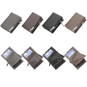 PU Leather Wallet Mens Small Purse Bifold Credit Card Wallet