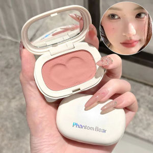 ครีม Matte Blusher Rouge Rubores น่ารัก Mousse Blush Cheek Bronzer Contour กันน้ําสูง Pigment ไฮไลท์แต่งหน้าเกาหลี Dupes