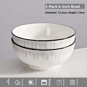 Elegant Simple Ceramic Soup Bowl