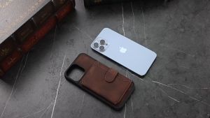 I TECH Fashion Leather Card Holder Design Phone Cover Shockproof Full Protective Case for iPhone 17 Air 16 15 14 13 12 11 Pro Max