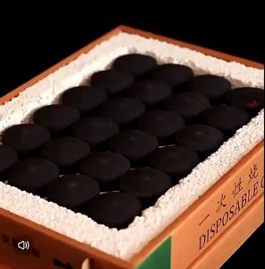 ถ่าน ถ่านไร้ควัน สำหรับปิ้งย่าง บาร์บีคิว เผาไหม้เร็ว ติดไว 1 ซอง มี10 ก้อน