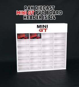 Rak Mini GT Bahan PVC Board Isi 24 Dengan Logo
