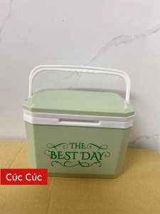 [HOT TREND] Thùng đá vuông mini 1 Lit giữ nhiệt Tân Lập Thành nắp rời  quai xách chắc chắn