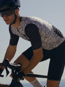 Santic Cycling Jersey For Men Women Sun Protection UPF100+ Quick-drying Short Sleeve Bicycle Bike Tops