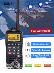 Marine GPS Waterproof Alarm Walkie Talkie