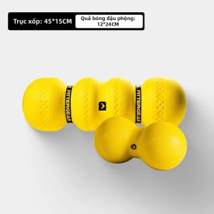 FitterGear | Con Lăn Xốp Hình Đậu Phộng EPP Chuyên Nghiệp Để Giãn Cơ và Làm Slim Chân Cho Người Mới Bắt Đầu
