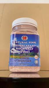 OM Natural Pink Himalaya Rock Salt (Fine) Bottle 400gm Health Paradise | Halal | Your Dishes Instantly Level Up!