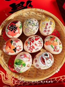 Egg Stickers Birthday Party One Month Old Hundred Days Happy Egg Stickers Baby Zhuazhou Birthday Ceremony Supplies Photo Props Table Decoration