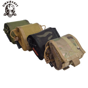 SINAIRSOFT MOLLE Tactical Foldable Recycling Bag Outdoor 500D Nylon Multifunctional Storage Bag