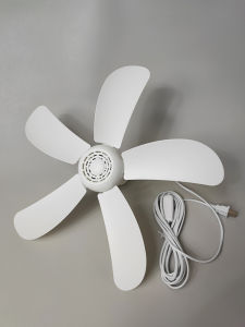 Mini 5-Leaf Ceiling Fan Quiet Extended Line 3.8m for Adult And Childrens Bed Mosquito Net Special Micro Fan Home Use Fan