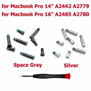 New Silver Space Gray Bottom Case Screw Screws For Macbook Pro 14" 16" A2442 A2485 A2779 A2780 2021 2023 Year