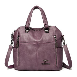 Hot Sale High Quality Leather Backpack Women Shoulder Bags Multifunction Travel Backpack School Bags for Girls Bagpack Mochila