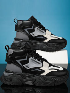 2025 New Mens Dad Shoes Invisible Heightening 12cm Thick Bottom Anti-slip Sports Casual Shoes Breathable Mesh Upper round Toe