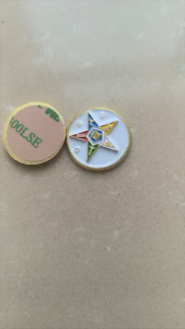 High Quality 3D Metal OES Car Emblem Order Of The Eastern Star Emblem