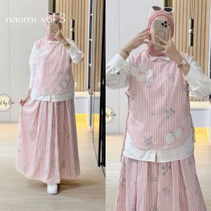 DieraOlshop48 DRESS GAMIS MODE ADISHA TERBARU BY HMF 100%ASLI REAL ADA MODE NAOMI