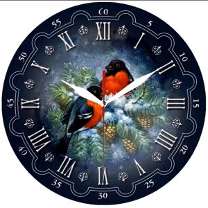 Jam Dinding Love Bird 2 Burung & Sweep Movement: Desain Unik dan Elegan