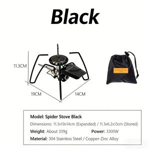 Mountainhiker Outdoor Portable Folding Spider Stove Camping Picnic Stove Barbecue Stove Household Stove with holder