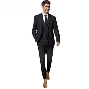 High end mens three piece tailcoat business wedding formal suit (jacket+vest+trousers) grooms celebration set