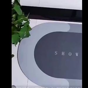 RC-Global Diatomite Bathroom mat 60 x 40 cm / High Absorbent Anti Skid Floor Mat /Non -slip mat water/ For Bathroom balcony kitchen and bedroom