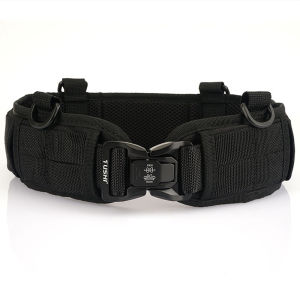 Tushi | TUSHI New Sports Combat Belt Quick Release Tactical Belt Alloy Fishing belt Mens Canvas Waistband Outdoor Hunting Hiking Tools