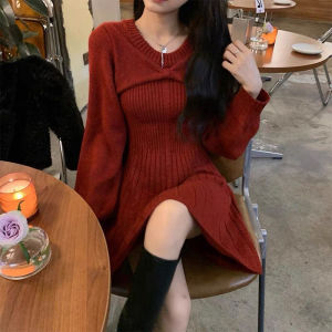 LIRUSHAN | Đầm Len Knit Pháp Sang Trọng