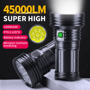 450000 Lumens flash lights rechargeable emergency light P70 Led Flashlight rechargeable led light With Child Safety Lock flashlights heavy duty torch light powerful rechargeable work light japan torch light tactical flashlight waterproof 手电筒