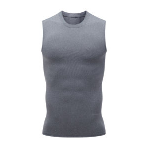 Compression Tank Top Men Gym Shirt Sleeveless Quick Dry Solid Sportswear Male Fitness Bodybuilding Vest Workout Muscle Top