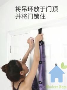 Aerial Yoga Rope Hammocks Set Stretching Belt Training Pilates Fitness Exercise Gym Workout Elastic Pull Rope Yoga Stretch Strap