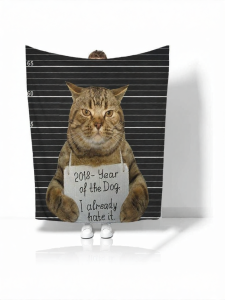 MOLORE | Cute Cat Digital Print Home Blanket