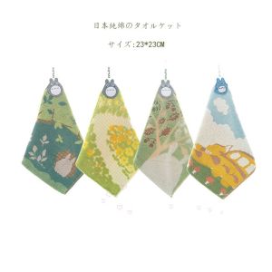 Pure Cotton Double Layer Towel British Stripe Handkerchief 25*25 Small Square Sweat Absorbing Towel for Men And Women