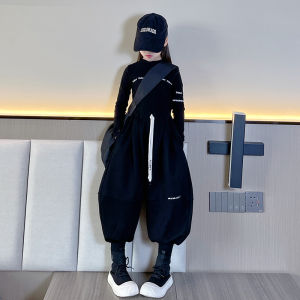 Thickened Fleece Girls Pants Autumn Winter Loose Cuffed Trousers Childrens Clothing Korean Style Long Pants for Kids