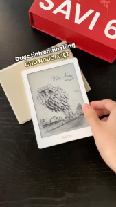 Máy đọc sách Savi 6 Chính hãng Akishop kèm bao da nam châm chính hãng