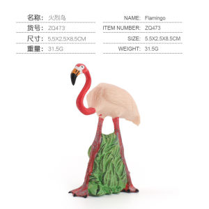 Early Education Toy 9 Types of Bird Models Simulation Flamingo Pelican Firebird Parrot Bonito Duck Figure Dolls Static Animal Models