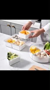 Chor Chang กล่องเก็บอาหาร ฝาสูญญากาศ แบบ ฝาปิดล๊อค  จำหน่ายแบบทรงกลม 5 ช่อง  และสี่เหลี่ยม 4 ช่อง