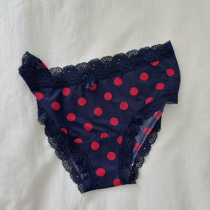 Pinkgirl Soft Silk Womens Underwear Comfortable Mid-Low Waist Ice Silk Triangle Pants Prevents Legging And Butt Snagging