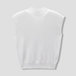 Autumn Semi-High Collar Fitting Seamless Womens Knit Top