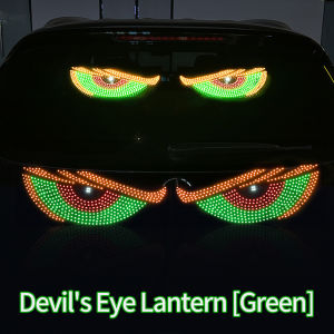 KEVANLY | Car Truck Devil Eyes LED Screen Light Dynamic Flashing Animation Led Eye Display Pixel Panel Front Rear Windshield Warning Light