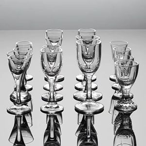 Gelas Wine Mini / Gelas Kaca Tebal / Gelas Mulut Kecil