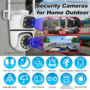 Home and outdoor/indoor CCTV camera with motion detection alarm two-way audio remote monitoring infrared night vision video