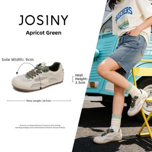 Josiny | Retro Training Shoes Womens Breathable Netted Upper Round Toe Soft Bottom Casual For Spring/Summer