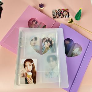 Love Binder Photocards A5 Photo Card Binder Kpop Idol Card Collect Book Binding Machine Picture Albums Storage Album Stationery